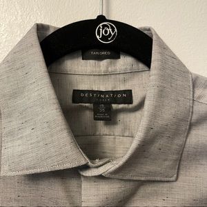 Men’s Button Up Destination Travel Shirt // Non-Iron, Stain Resistant, New